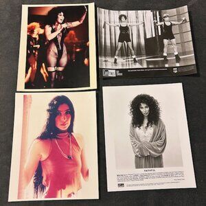 Set of 4 Cher Photo Prints, 8x10